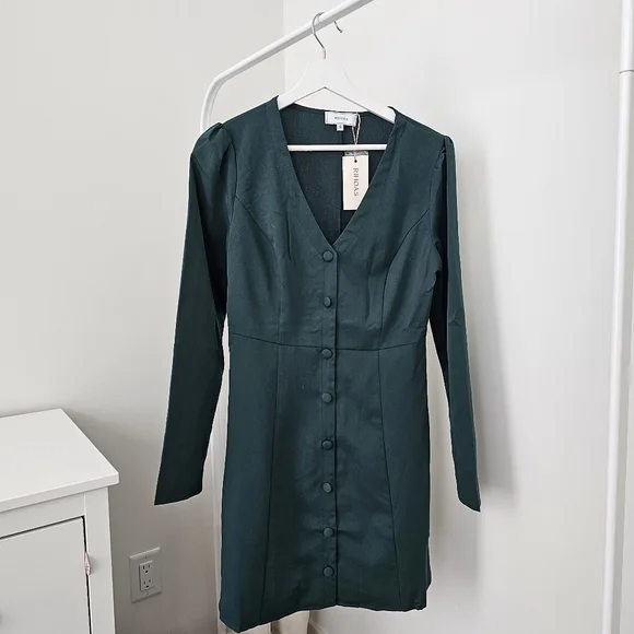 V-Neck Mini Dress - Picture 2 of 6